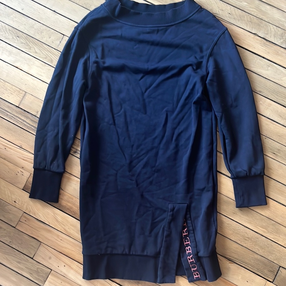 Burberry navy blue sweatshirt dress